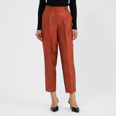 ＜EPOCA (Women)＞ラメジャカード　カーブパンツ