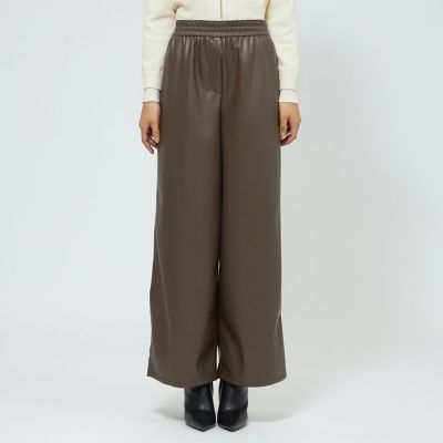 フェイクレザー ワイドパンツ | EPOCA (Women)/エポカ | 三越伊勢丹