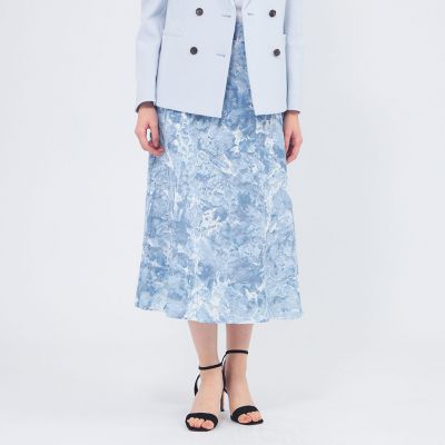 ＜EPOCA (Women)＞フィオーレレースプリント　フレアスカート