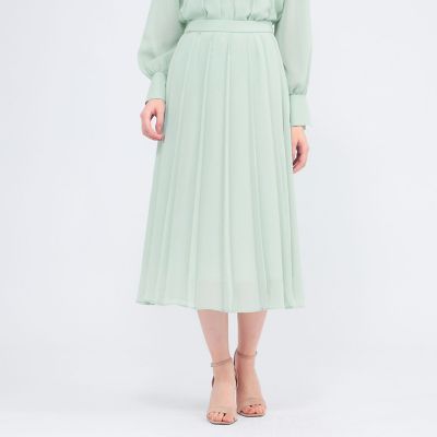 ＜EPOCA (Women)＞エアリーシフォン　プリーツスカート