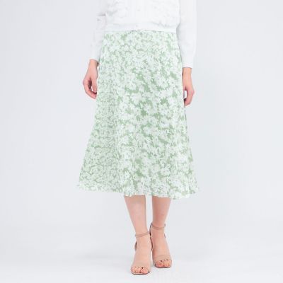 ＜EPOCA (Women)＞デイジープリント　Ａラインスカート