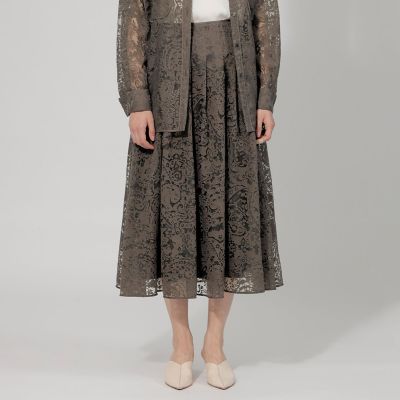 ＜EPOCA (Women)＞フィオーレオパール　タックフレアスカート