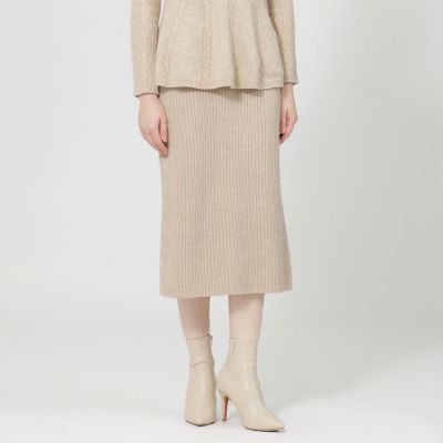 ＜EPOCA (Women)＞【ＶＥＲＹ　ＮａＶＹ２０２４年１２月号掲載】【Ｌａ　ｍａｇｌｉａ　ｄｕｅ】リブニットタイトスカート