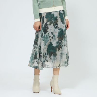 ＜EPOCA (Women)＞ニュアンスフラワープリント　フレアスカート