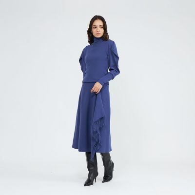 La maglia due】 フリンジAライン ニットスカート | EPOCA