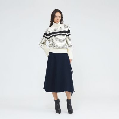 La maglia due】 フリンジAライン ニットスカート | EPOCA