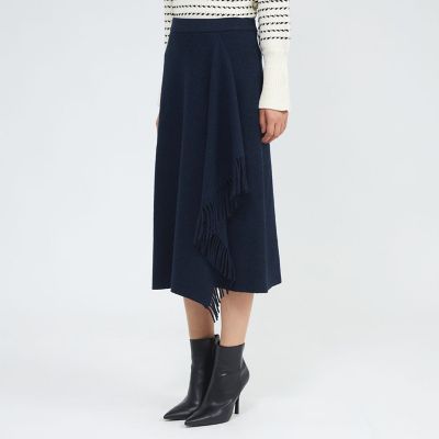 La maglia due】 フリンジAライン ニットスカート | EPOCA