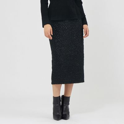 ＜EPOCA (Women)＞ラメフリンジニット　タイトスカート