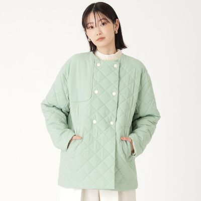 ＜CAST：＞【着回し抜群】中わたキルティングコート