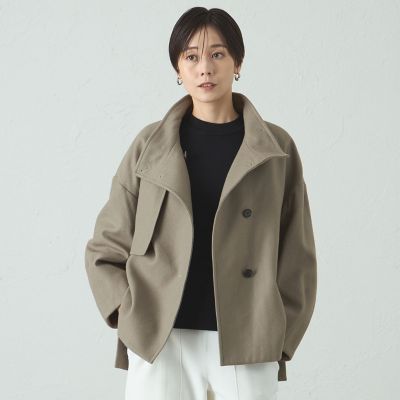 ＜CAST：＞ウールショートコート