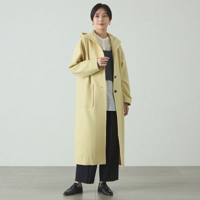 フードロングウールコート | CAST：/キャストコロン | 三越伊勢丹 