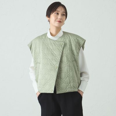 ＜CAST：＞キルティング中わたベスト