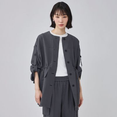 ＜CAST：＞ロールアップシャツジャケット