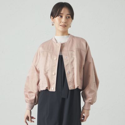 ＜CAST：＞【イチオシ】クロップドライトアウター