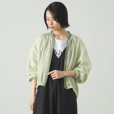 ＜CAST：＞【着回し抜群／セットアップ対応】メッシュカラミブルゾン