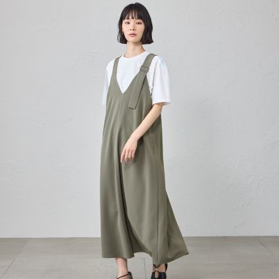 接触冷感・着用しわ軽減】ジャンパースカート | CAST：/キャストコロン
