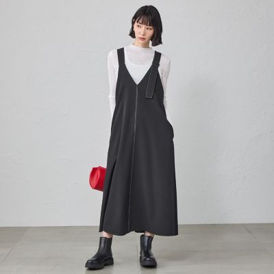 接触冷感・着用しわ軽減】ジャンパースカート | CAST：/キャストコロン