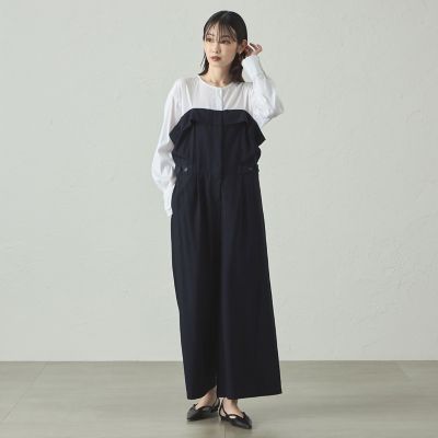 1枚で着映える／セットアップ対応】ビスチェコンビオールインワン