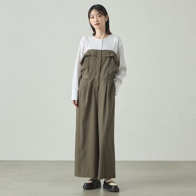 1枚で着映える／セットアップ対応】ビスチェコンビオールインワン