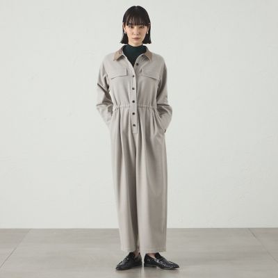 ＜CAST：＞【１枚で着映える】ソフトフランネルジャンプスーツ