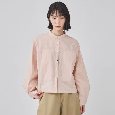 ＜CAST：＞クロップドシャツブルゾン