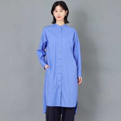 ＜CAST：＞【ＣＡＳＴ　ＣＯＬＯＮ】スタンドカラーロングシャツ