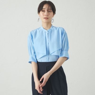 オンでもオフでも活躍】レイヤードショートスリーブブラウス | CAST