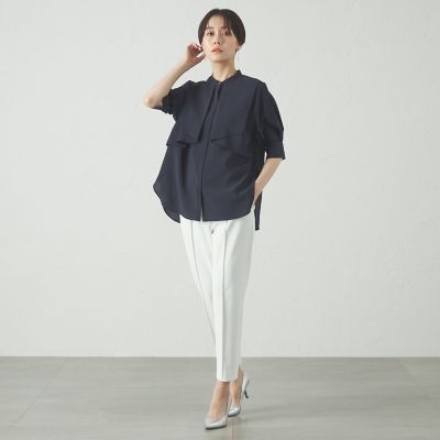 オンでもオフでも活躍】レイヤードショートスリーブブラウス | CAST