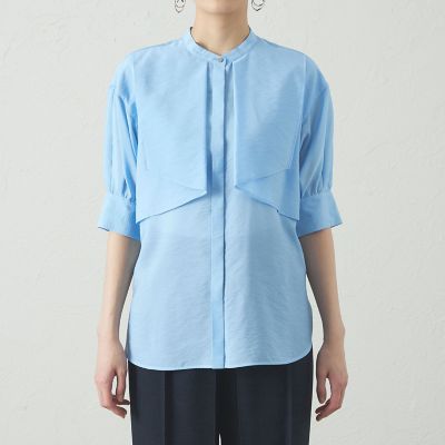 オンでもオフでも活躍】レイヤードショートスリーブブラウス | CAST