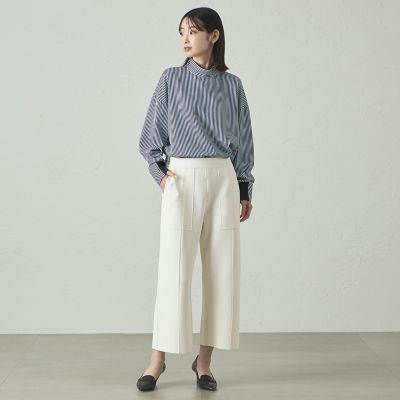 アーツ&サイエンス 白 コットンリネン バックボタンブラウス ゆったり