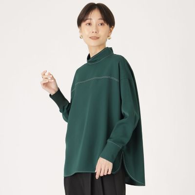 ＜CAST：＞【大人気定番】バックボタンブラウス