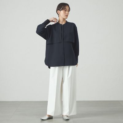 着用しわ軽減／吸水速乾】【25年春夏モデル】ガンパッチブラウス 