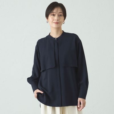 ＜CAST：＞【着用しわ軽減／吸水速乾】ガンパッチブラウス