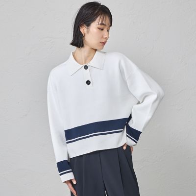 ＜CAST：＞【１枚で着映える】ボーダーニット