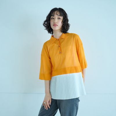 ＜CAST：＞【イチオシ】シアーニットポロ