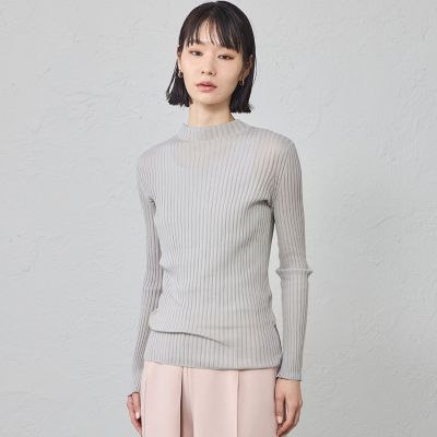 ＜CAST：＞【定番／着回し抜群】シアーニットタートル