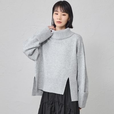 ＜CAST：＞【着回し抜群】スリットディテールニット