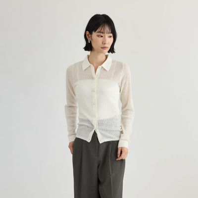 CAST：/キャストコロン 【ＣＡＳＴ　ＣＯＬＯＮ】【ＷＥＢ・一部店舗限定】ハリヌキニットポロ