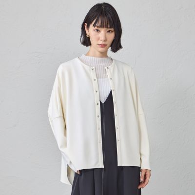 CAST：/キャストコロン 【接触冷感・ＵＶ対策】オーバージャージーブラウス