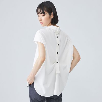 CAST：/キャストコロン 【接触冷感】バッグボタンカットソー