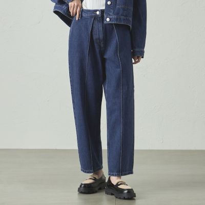 ＜CAST：＞【着回し抜群】フォルムデニムパンツ