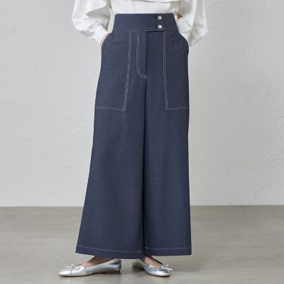 ＜CAST：＞【機能性／着回し抜群】デニムライクパンツ