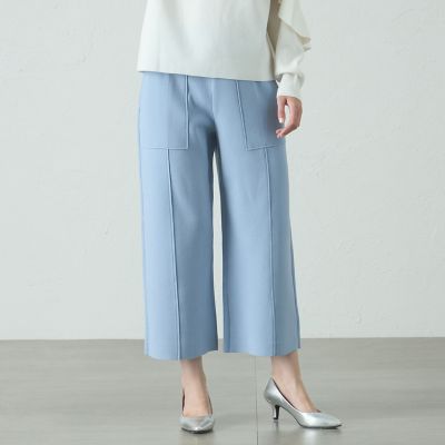 ＜CAST：＞【大人気定番／セットアップ】セミワイドニットパンツ