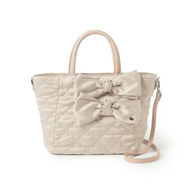＜TO BE CHIC (Women)＞サテンフラワーキルトトートバッグ