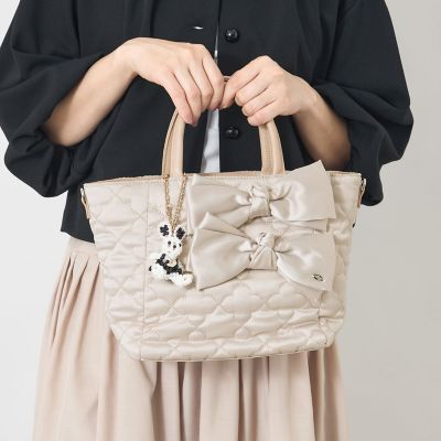 サテンフラワーキルトトートバッグ | TO BE CHIC (Women)/トゥー ビー