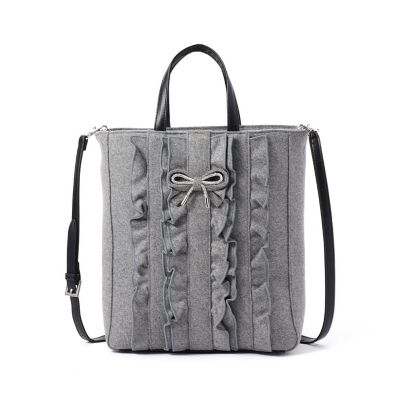 ＜TO BE CHIC (Women)＞リュバンバーティカルフリル　トートバッグ