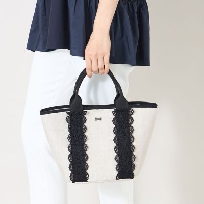 ＜TO BE CHIC (Women)＞スカラップレースバスケット