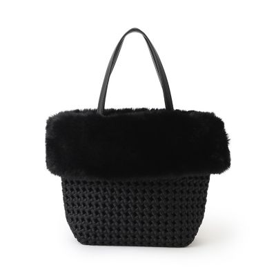 ＜TO BE CHIC (Women)＞フェイクファーコンビバスケット