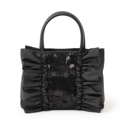 ＜TO BE CHIC (Women)＞スパンコールコンビ　サイドフリルバッグ