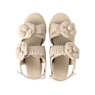 ♡あゆみ♡ 　tobechic カメリアモチーフサンダル M カメリアモチーフ サンダル | TO BE CHIC (Women)/トゥー ビー シック